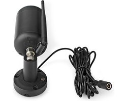 Nedis SmartLife Camera voor Buiten - Full HD 1080p - IP65 - Cloud Opslag (optioneel) / microSD (niet inbegrepen) - 12 V DC - Met bewegingssensor - Nachtzicht - Zwart