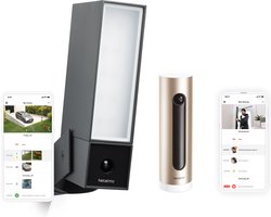 Netatmo Slimme Beveiligingscamera Set – Buitencamera + Binnencamera – WiFi Camerabewaking Binnen & Buiten – Zonder Abonnement