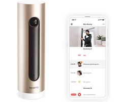 Netatmo Slimme Binnencamera - WiFi Beveiligingscamera - Bewegingsdetectie - Nachtzicht - werkt met Google Home, Alexa & Apple Homekit