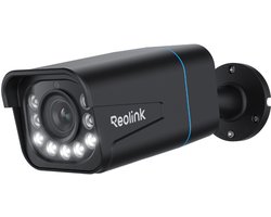 Reolink 4K PoE Beveiligingscamera voor Buiten, 5x Optische Zoom, Detectie van Personen/Voertuigen/Dieren, Nachtzicht in Kleur - RLC-811A