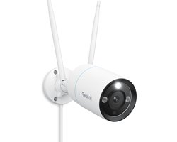 Reolink 4K Wi-Fi 6 camera voor buiten, 2,4/5 GHz dual-band wifi, nachtzicht in kleur, detectie van personen/voertuigen/dieren, RLC-810WA