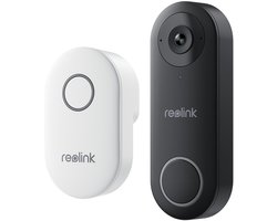 Reolink D340W - 5 MP videodeurbel met bel, 2,4/5 GHz wifi, persoonsdetectie, tweewegaudio, werkt met NVR's