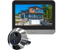 Smart Digitale Deurspion | 3MP | 4.3inch LCD | Eenweg Audio | Nachtzicht | PIR Detectie | WiFi | 5000mAh | Smartlife | Tuya | App | Sensor | Camera