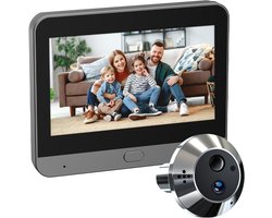 Smart Digitale Deurspion | 3MP | 4.3inch LCD | Tweeweg Audio | Nachtzicht | PIR Detectie | WiFi | 5000mAh | Smartlife | Tuya | App | Sensor | Camera