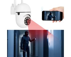 Smart Motion Tracking Draadloze Bewakingscamera Tweeweg Audio en Opslag 1080P 360 ° Weergave Kleuren Nachtcamera