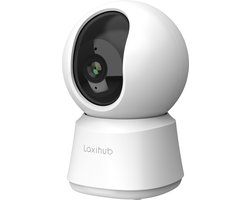 Smartlife & Tuya - Wifi Beveiligingscamera voor binnen Huisdiercamera - Pan-Tilt-Zoom - 1080p Full HD Beeldresolutie - Privacy Modus - Wi-Fi