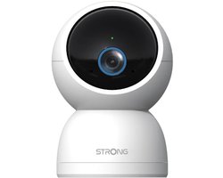 STRONG - SHC05IR0-W - Beveiligingscamera draadloos - Wifi - 3K (5MP 2880x1620) - Personen-, baby-, huisdierdetectie - 360° panoramisch zicht - Nachtzicht - Ingebouwde microluidsprekers - Gemakkelijk te gebruiken met de Vision by STRONG toepassing