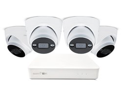 Swann AdvancedX 5MP Series - Beveiligingscamera's - 4 Camera's - cctv camerasysteem - 1TB - geen abonnementskosten - 3K Ultra HD - Spotlight Dome IP Cameras