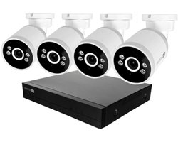 Swann AdvancedX Series - Beveiligingscamera's - 4 Camera's - cctv camerasysteem - 1TB - geen abonnementskosten - 4K Ultra HD - Spotlight Bullet IP Cameras