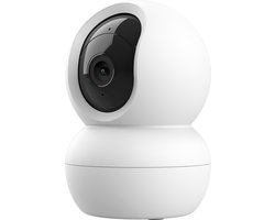 Trust IPCAM-2800 - WiFi Beveiligingscamera voor binnen - 360 graden draaibaar - Nachtzicht - Human Detection - Pushmeldingen - Ingebouwde sirene - Gratis App - 2MP-resolutie - Wit