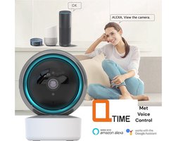 Tuya Premium 1080P - Volgcamera - Draadloze IP Camera - Babyfoon - honden huisdier-camera - CCTV Indoor 2.4Ghz & 5Ghz Wifi Beveiligings Camera 2-Weg Audio Instelbare Bewegingsdetectie Ondersteund Amazon Alexa Echo Google Home perfecte beeldkwaliteit.