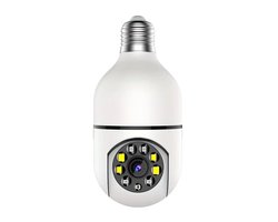 Vyzio - Slimme Beveiligingscamera - Lamp Camera - 360° - WiFi - 1080P HD - Nachtzicht - Tweerichtingsaudio - BULBCAM