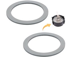 2Pc Blender Gasket for Oster, Rubber Grey O-Ring Blender Gasket Replacement Blender Ring Replacement Good Sealing Blender Parts Compatible with Oster Osterizer