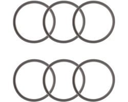 6 Stuks Blender Pakking vervanging voor Nutribullet 600W/900W Extractor Blender, Siliconen Afdichtring Blender Vervangende Onderdelen Accessoires