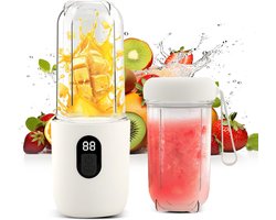 AMA® Portable Blender - Mini Blender - Smoothie Blender - 500 ml - Wit