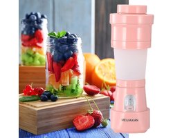 AnyPrice® Draagbare Mini Blender 500ML – Blender To Go – Portable Blender – Smoothie Maker – Protein Shaker – Draadloos & USB Oplaadbaar – Krachtige Mixer voor Shakes, Sappen & Babyvoeding – Roze