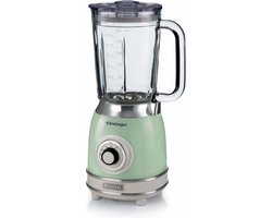 Ariete 0583/04 - Vintage Blender - 1100 Watt - glazen kan - 1,5 liter inhoud - Ice crush - Groen