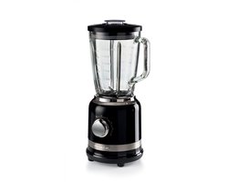 Ariete 0585/02 Blender - 1.5 liter - 1000 W - glazen kan - RVS - pulse functie - ice crusher - zwart