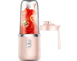 Blender - Draagbare Blender - Mini Blender On The Go - Oplaadbare Blender - 400 Ml Elektrische Mini-Sapcentrifuge Met Drinkdeksel - Voor Thuis, Op Reis, Op Kantoor En In De Sportschool