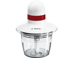 Bosch MMRP1000 elektrische hakmolen 0,8 l 400 W Rood, Transparant, Wit