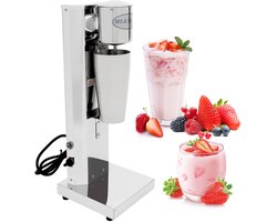 Deliqa milkshake maker - 650 ML - wit - RVS - gemakkelijke bediening - milkshake machine - milkshake beker - ijskoffie - dubbele versnellingen