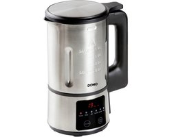 DOMO DO727BL Soepmaker Domo ‘My Soup Express’ – 1,2L - 6 programma’s – Voor confituur en sojamelk - RVS – Zwart