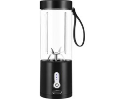 DrPhone PowerBlend - Draagbare Elektrische Juicer – Draagbare Blender – 530 ML Capaciteit – 20000 RPM – Mini Juicer - Zwart