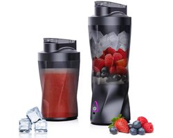 Elektrische draagbare sapcentrifuge, blender voor vers fruit, 700 ml multifunctionele USB oplaadbare smoothie/smoothie blender, blender voor buitengebruik