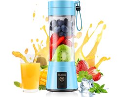 Elektrische sapcentrifuge - Blender - blender to go - Sapbeker - Draagbare blender - ABS - Blauw