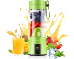 Elektrische sapcentrifuge - Blender - blender to go - Sapbeker - Draagbare blender - ABS - Groen