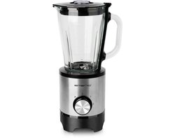 Emerio Blender RVS - Inhoud 1,5L – Smoothie Maker met Glazen Kan - 500W - BL-130988 - Zwart / Zilverkleuring