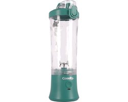 Goodly® Blender to go - Smoothie maker - Draagbare Blender - USB Oplaadbaar - Juicer - Mixer - QUALITY - incl. handige gebruikerstips - Licht & Compact - 600ml - groen