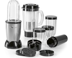 GOURMETmaxx smoothiemaker to go & keukenmixer 400W - Elektrische miniblender 750ml met 9 functies - Compacte Voedingsmixer incl. To-Go Cup - Vaatwasmachinebestendig, lekvrij en BPA-vrij