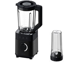 Haier HBL5B2 011 Blender - 6 standen - Easy Clean - Glazen kan - IJs-crusher - 2L - 1200 W - Zwart - 10 jaar garantie op onderdelen