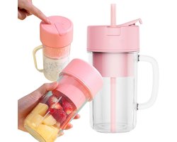 Home & Marker - Blender To Go - Mini Blender - Draagbare Blender - Portable Blender - Draadloze Blender - Groen - 420ML - BLENDZY