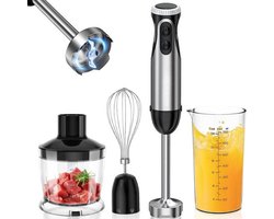 Intelectro Blender PowerBlend - De Ultieme Krachtpatser voor Culinaire Perfectie! - 1000W - 20 Snelheden - Hakmolen - Eiklopper - Veelzijdig Gebruik - Ergonomische Handgreep - Krachtige Motor - Kwalitatief - Zwart - Levering Sneller dan Aangegeven!