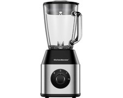 KitchenMonster® Blender Pro 1200 Watt - Smoothie Maker 1.5 Liter met 3 standen