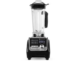 Kitchenwell Power Blender - 2000W - 2L - Smoothie Maker - IJscrusher - 9 Standen - RVS/Zwart