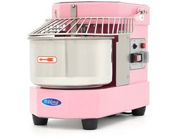 Maxima Spiraalkneder 8 L - 4,5 Kg Deeg - Pastel Roze - Deegkneder - Professioneel - Spiraalmixer met Veiligheidskooi - 8 liter - 4,5 kilo