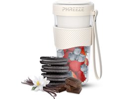 Mini Blender To Go - 400ML - 60W Krachtige Motor - Draadloos - USB C Oplaadbaar - Draagbare Smoothie Maker - Portable Blender met Koord