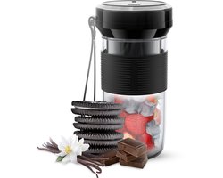 Mini Blender To Go - Glas - 400ML - 60W Krachtige Motor - Draadloos - USB C Oplaadbaar - Draagbare Smoothie Maker - Portable Blender met Koord