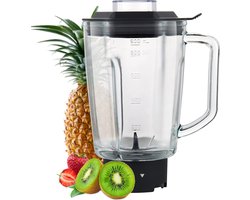 MOA Glazen Kan - Voor Blender of Smoothie Maker - Sterke blenderkan - Geschikt voor MOAMBC10 en MOAMB10B - 900ml