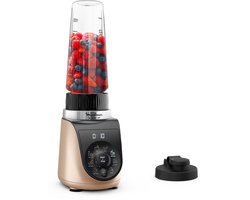 Moulinex Blend Up LM190AF0 blender 0,85 l Blender voor op aanrecht 1000 W Zwart, Goud