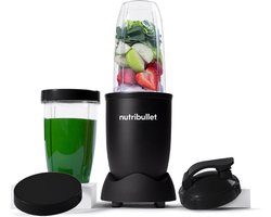 Nutribullet Exclusive Blender - 900 Watt - Smoothie Maker - Incl. To Go Accessoires - 2x900 ml Drinkbekers - BPA- en BPS-vrij - Bewaardeksel - To Go Deksel - Zwart