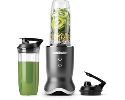 Nutribullet Ultra - Krachtige Blender - Incl Mixing Accessoires en To Go Beker - 1200 Watt - Verlichte Touch Knoppen - Pulse Functie - Grijs