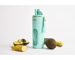 NutriLush: mini blender onderweg, draagbare blender USB, smoothie maker portable, blender to go oplaadbaar en USB smoothie maker.