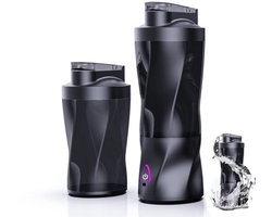 OnmiMartDraagbare mixer - Draadloze Blender- 6 Mesjes-6000mAh -Smoothie Maker - Juicer - XIP7 Waterdicht -360W Hoog vermogen- Slimme Batterijweergave-650ml - Zwart