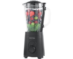 Petra Glazen Kan Blender - BPA-vrij - 1,5 L - Roestvrijstalen Mes