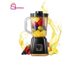 Portable USB Draadloze Smoothie Blender – Mini Smoothiemaker 600 ml – Draagbare reis blenders met 10 roestvrijstalen messen – smoothie maker – staafmixer – blender smoothie – blender to go – 76744