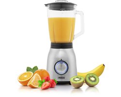 Princess 212091 Blender RVS 1000 – 4 Snelheidheden – Krachtig 1000W - 1,5 L - Glaskan